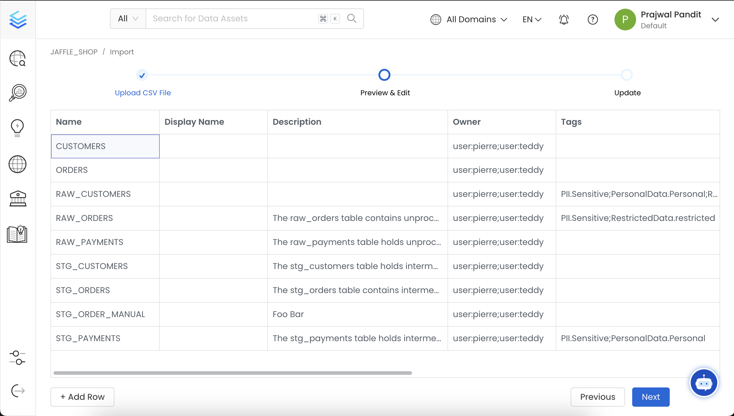 Preview of the Database Schema