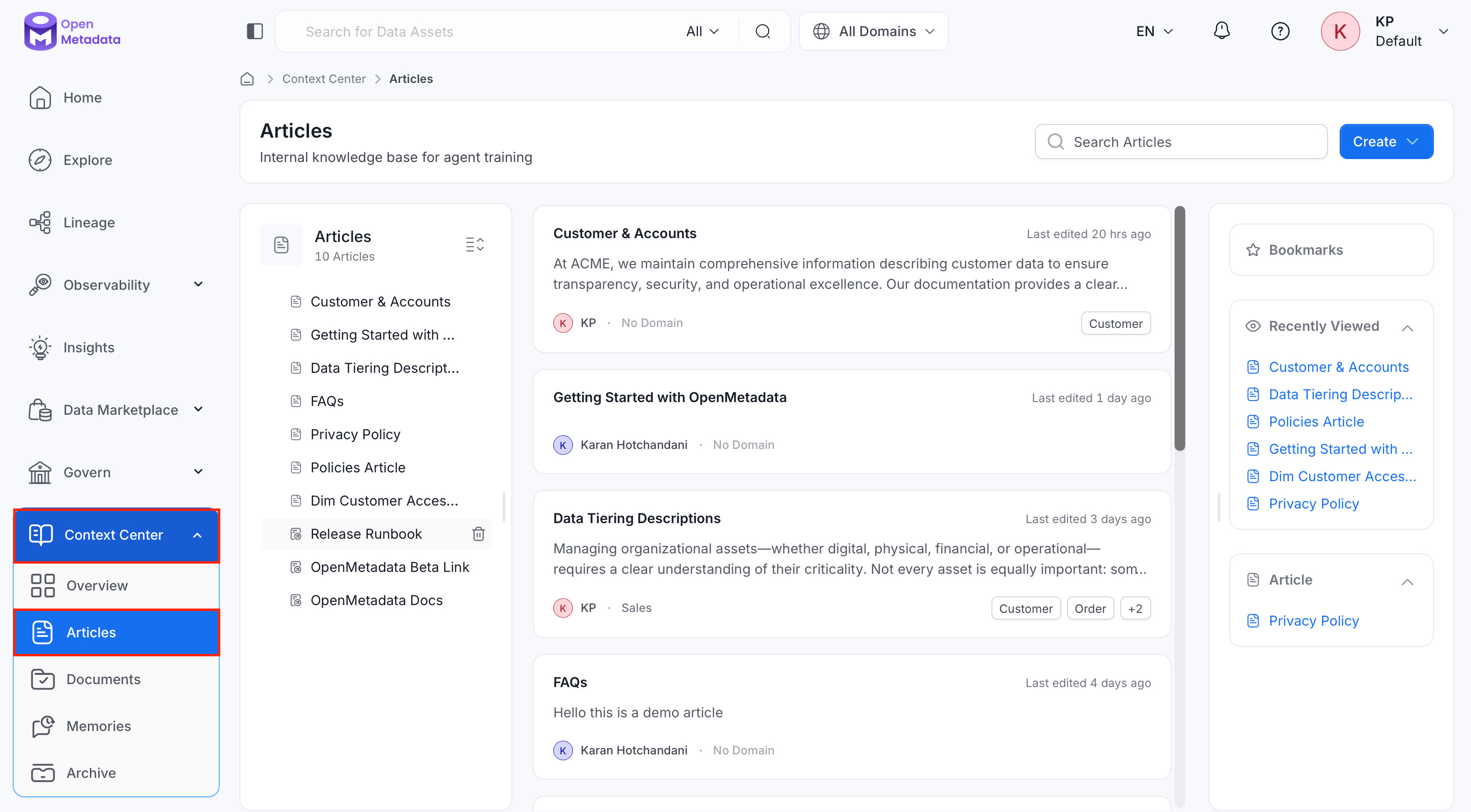 Access articles