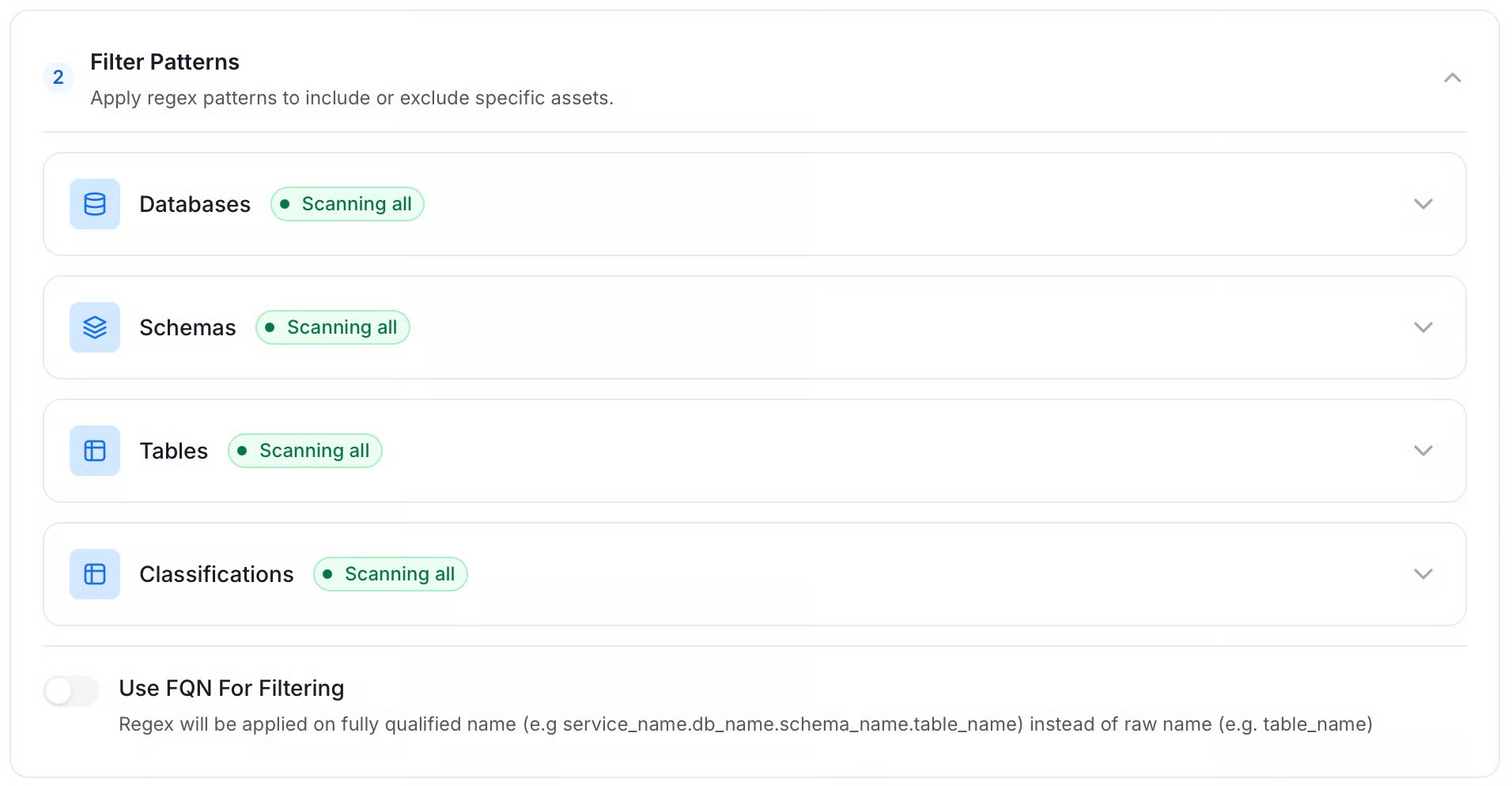 Profiler filter patterns
