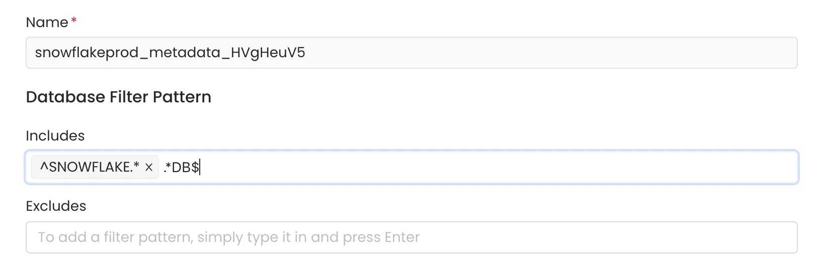 Database Filter Pattern Example 3