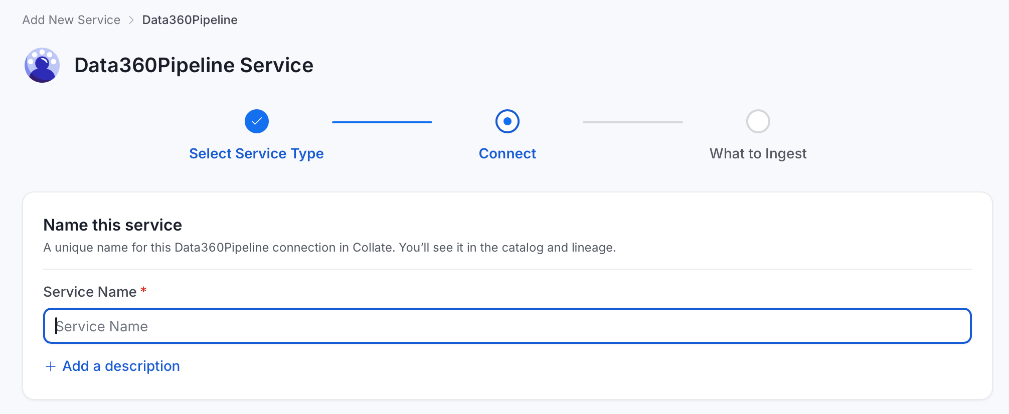 Add New Service Name