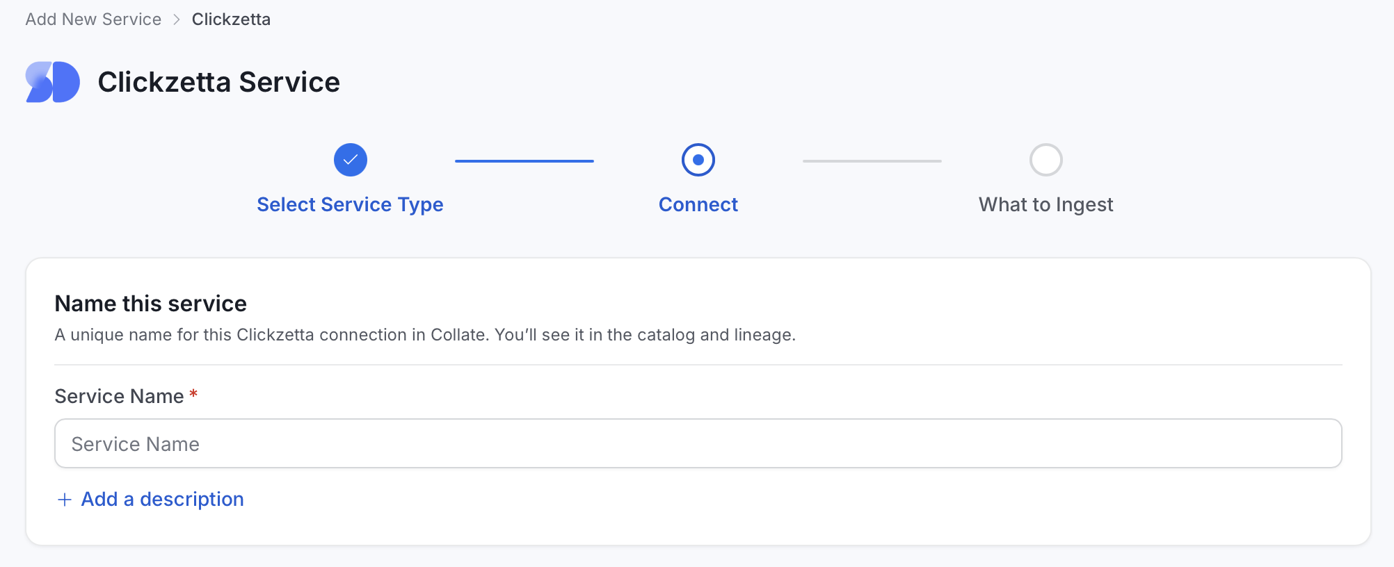 Add New Service Name