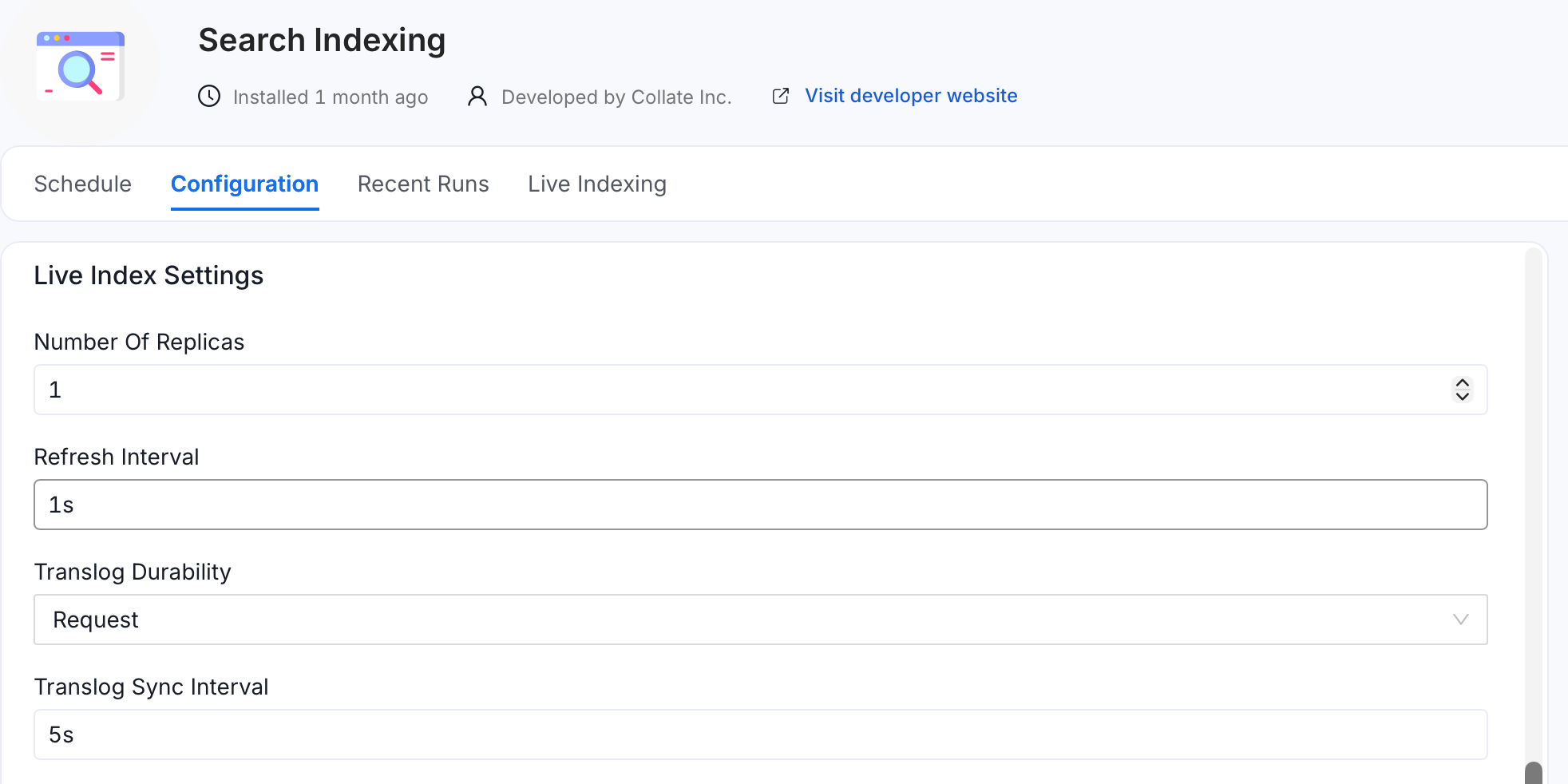 Search Indexing configuration, part 3