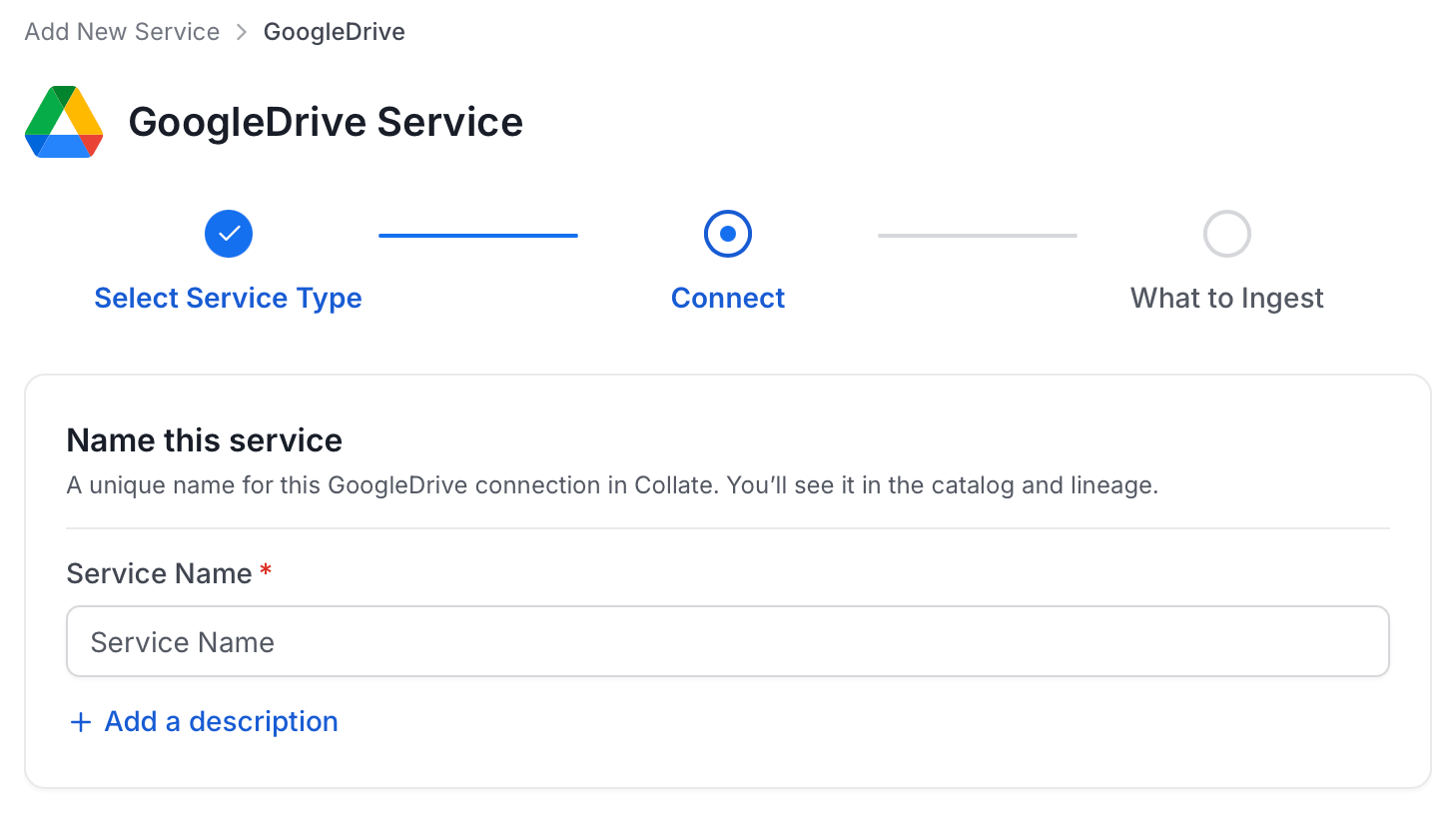 Add New Service Name