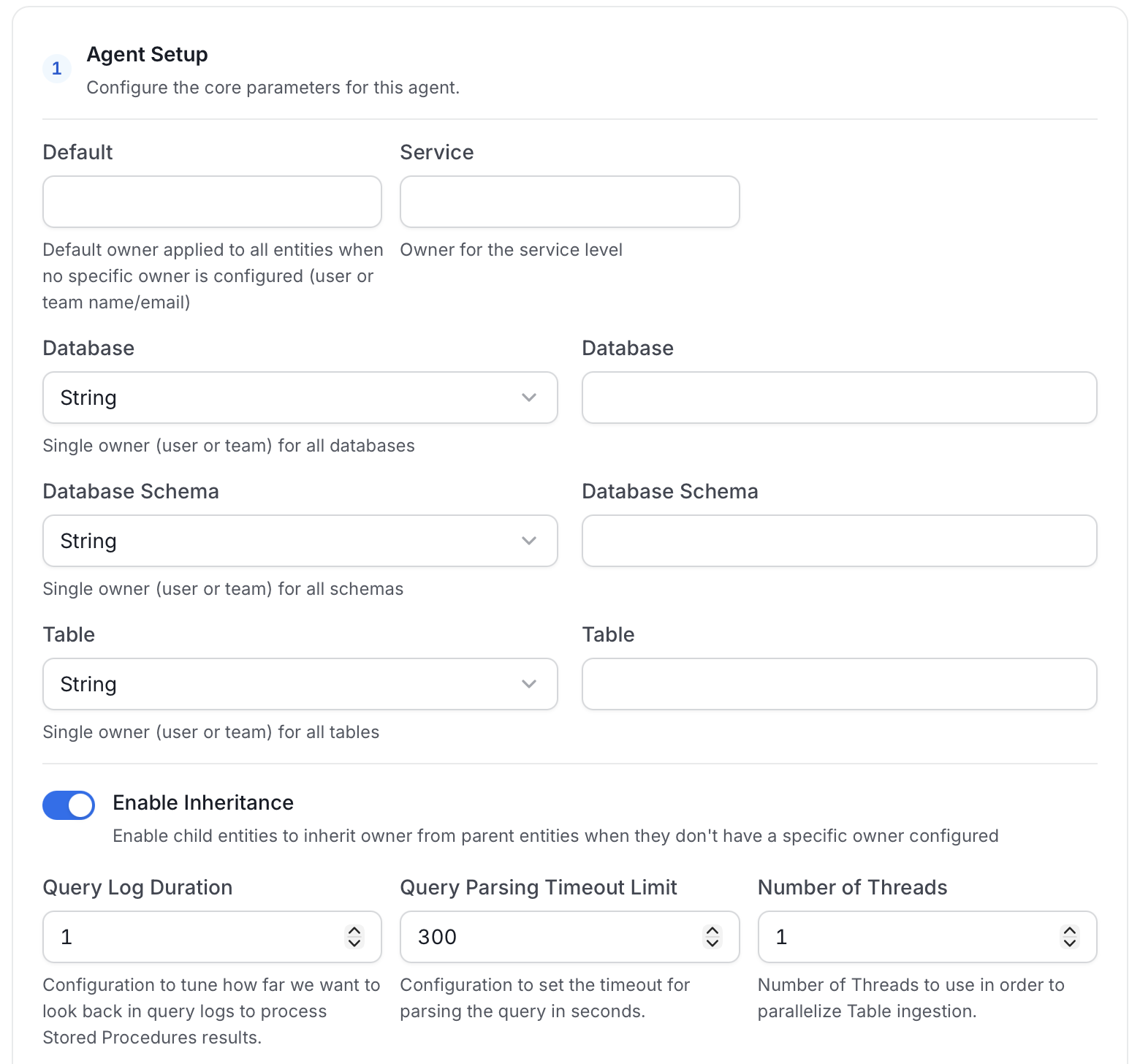 Agent Setup