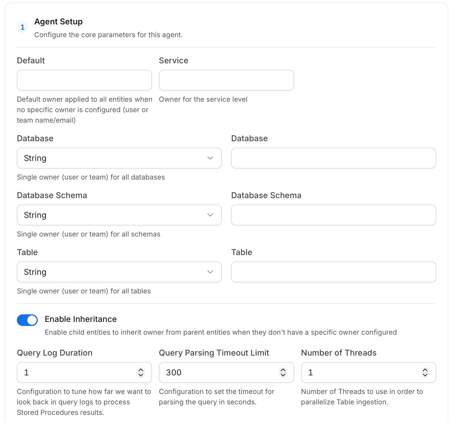 Agent Setup