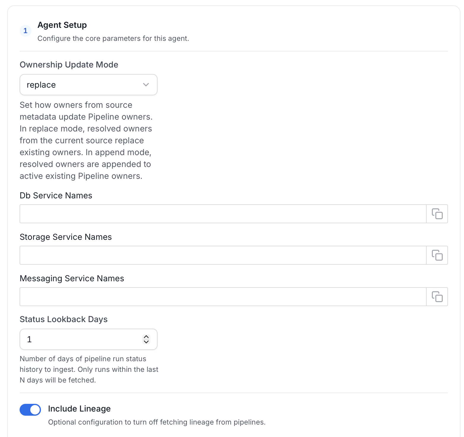 Agent Setup