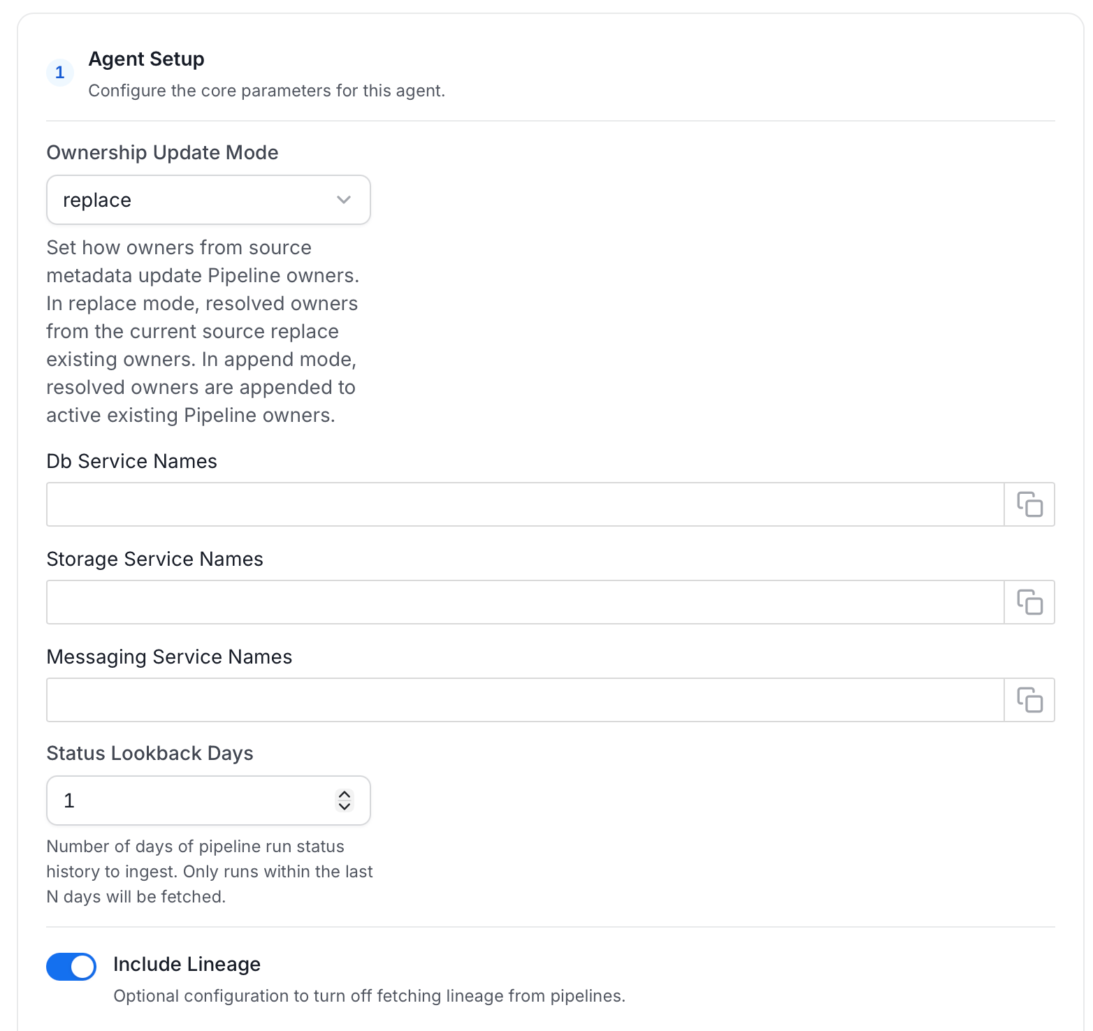 Agent Setup