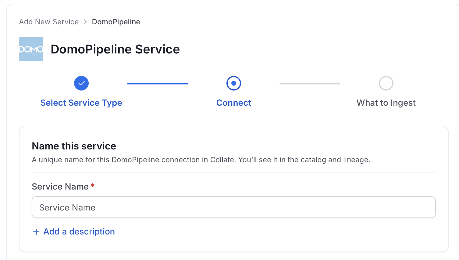 Add New Service Name