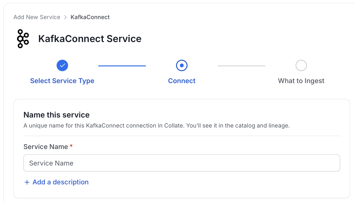 Add New Service Name
