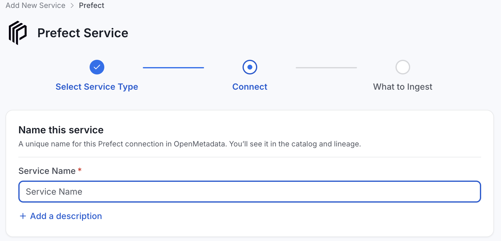 Add New Service Name