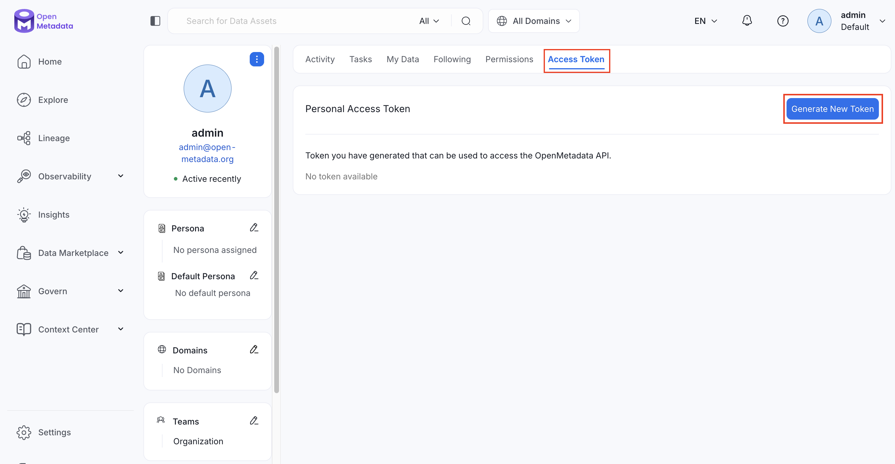 Generate New Token