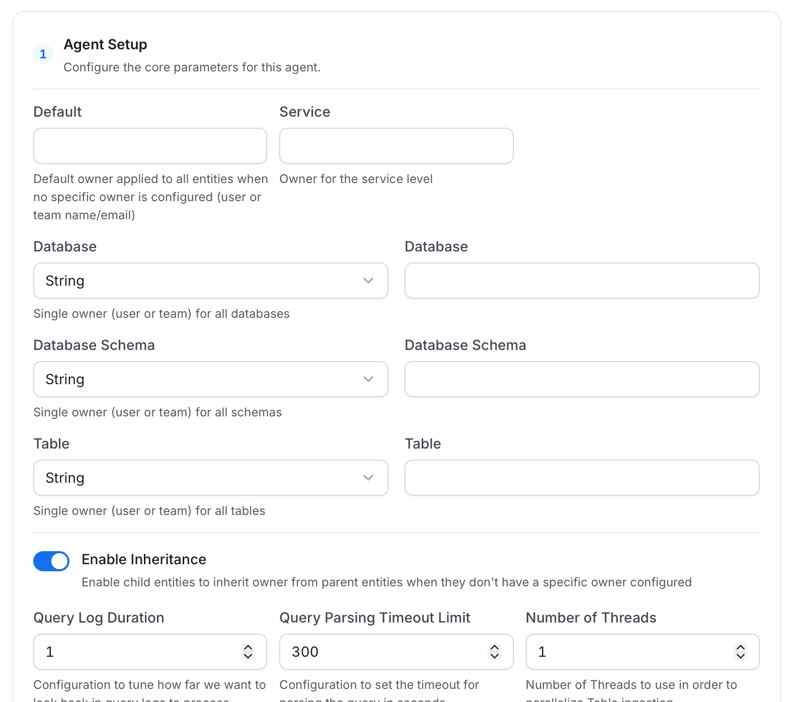 Agent Setup