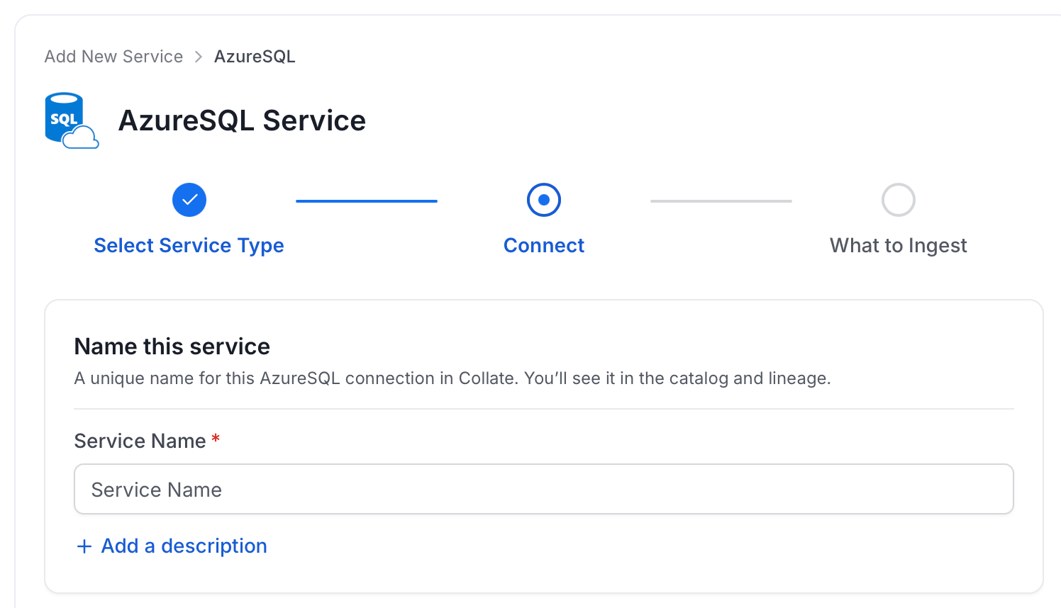 Add New Service Name
