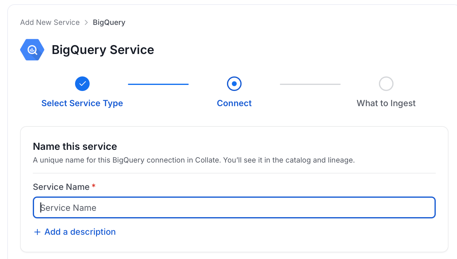 Add New Service Name