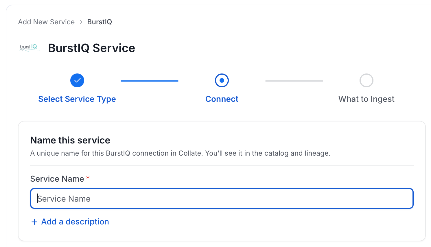 Add New Service Name