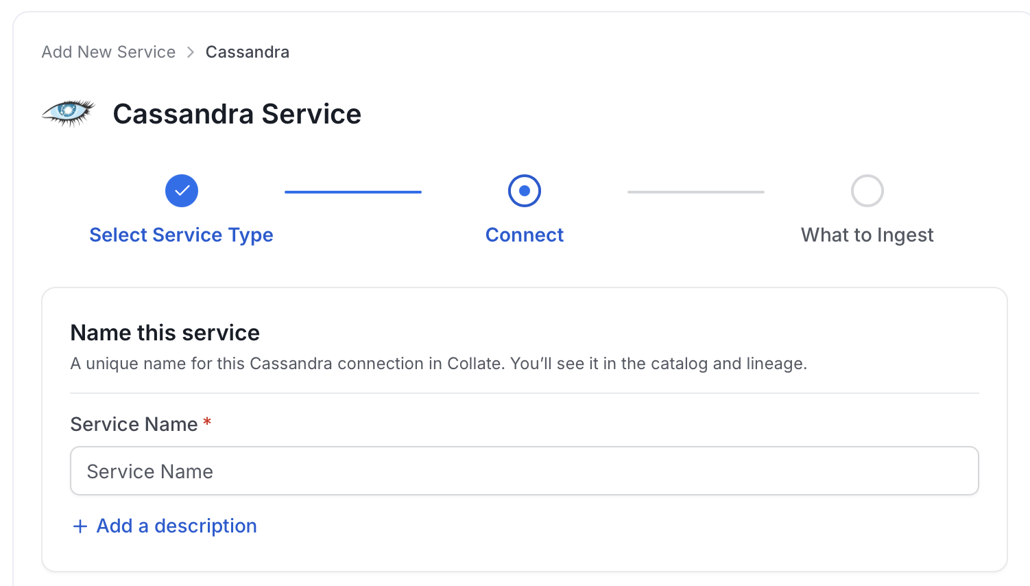 Add New Service Name
