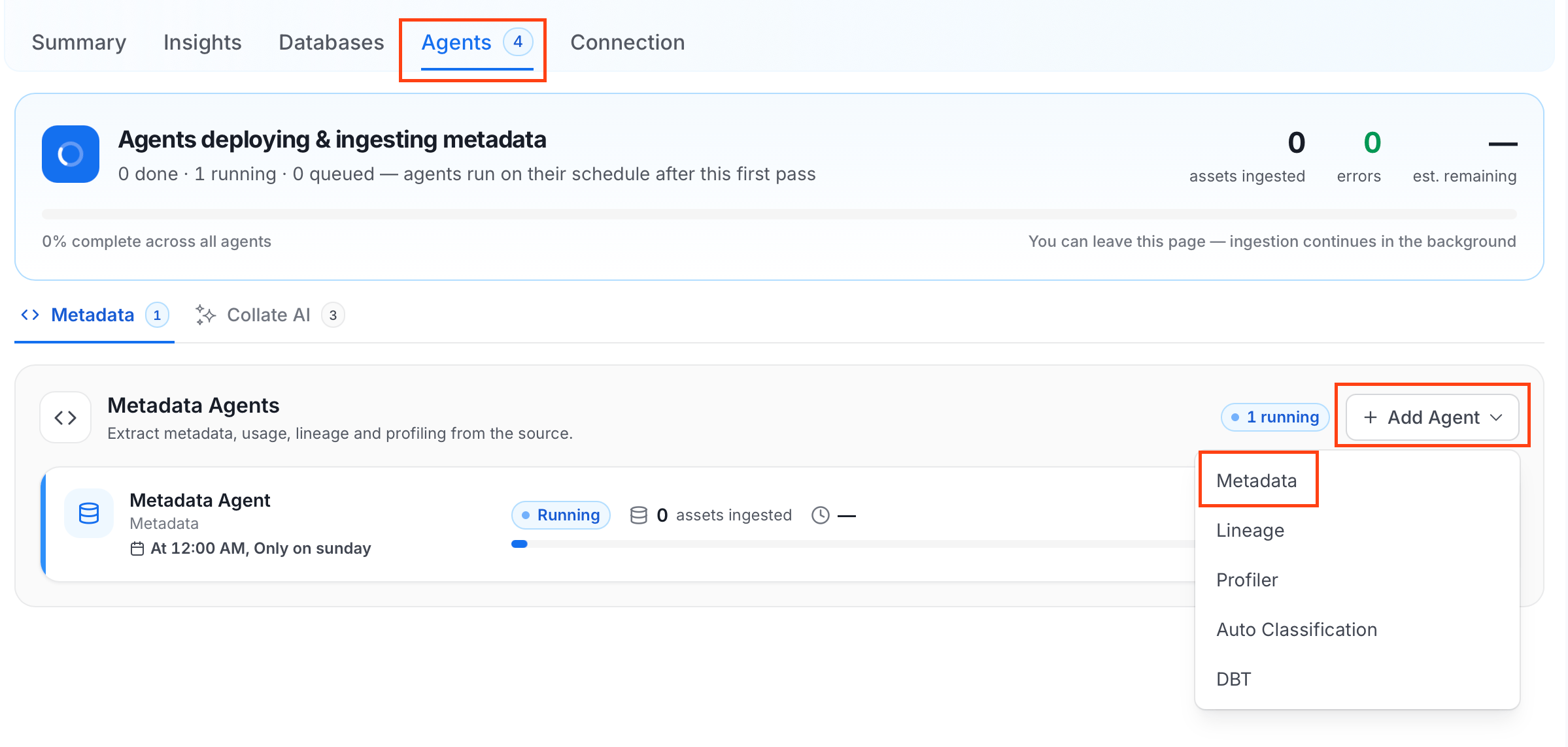 Add Metadata Agent