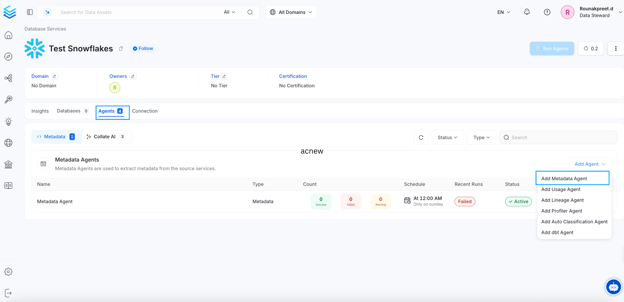 Metadata Agent How to Ingest Metadata | Official Documentation - OpenMetadata ...