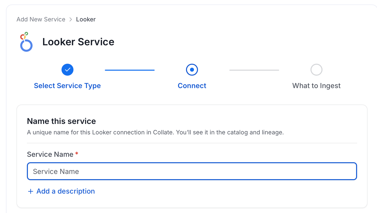 Add New Service Name