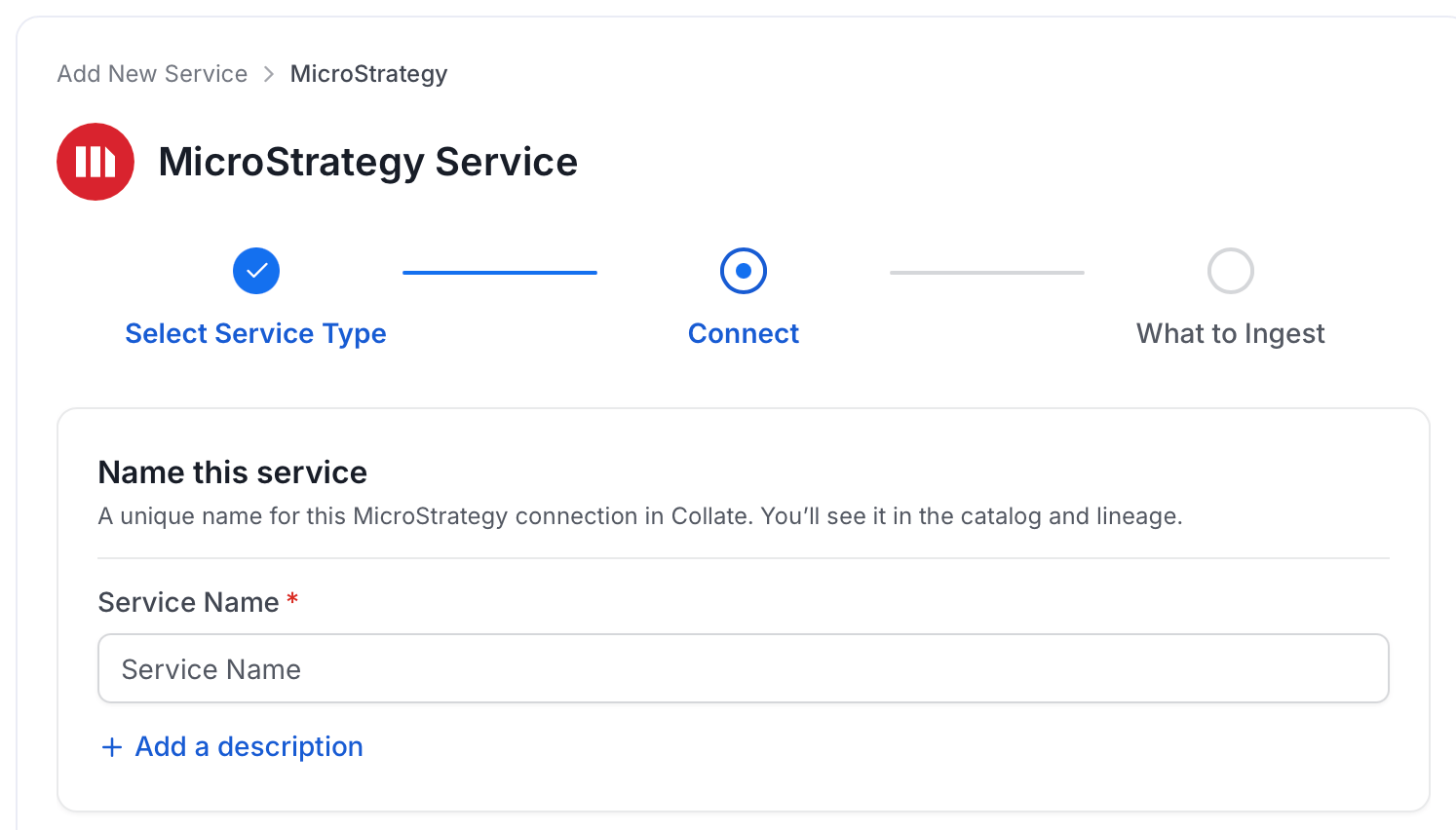 Add New Service Name