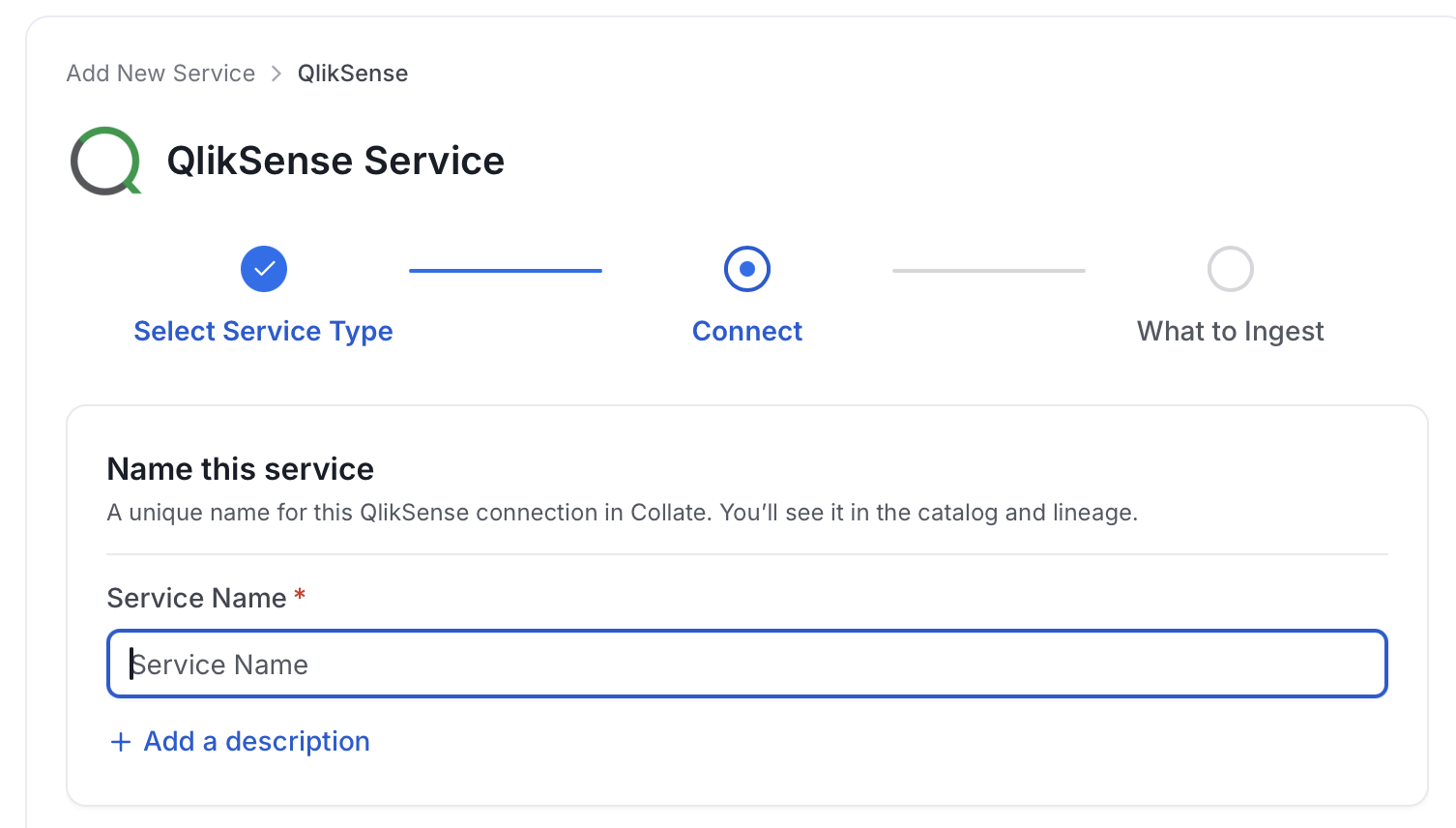 Add New Service Name