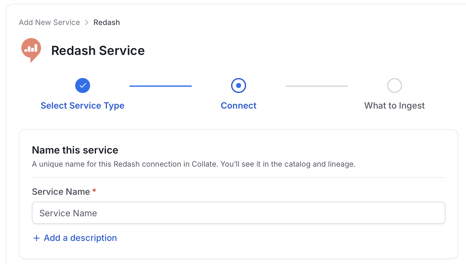 Add New Service Name