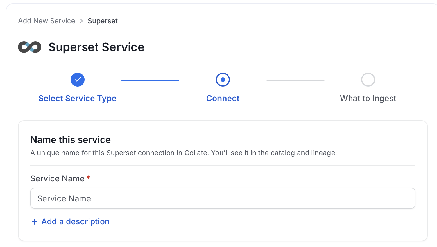 Add New Service Name