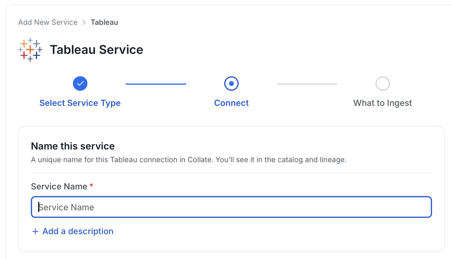 Add New Service Name