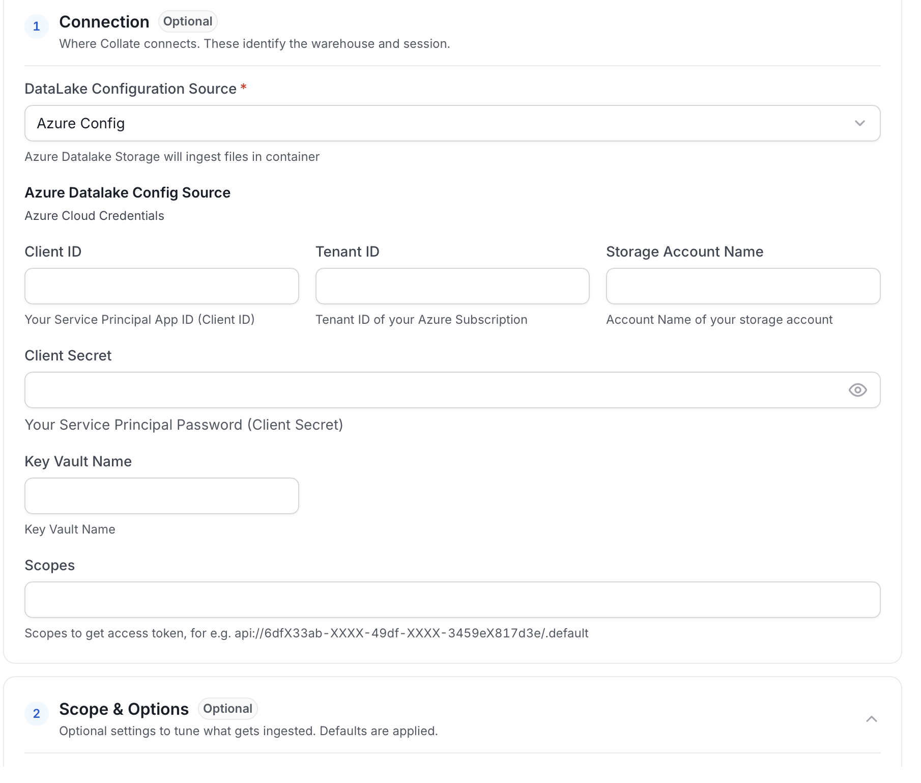 Configure Service Connection