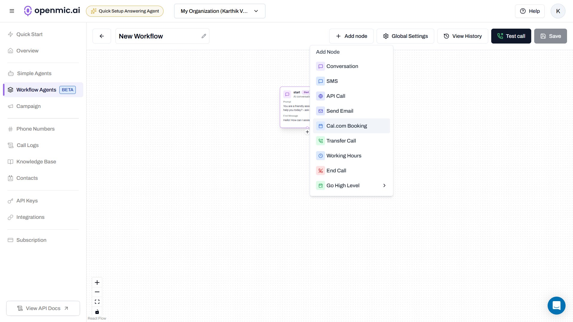 Workflow Editor