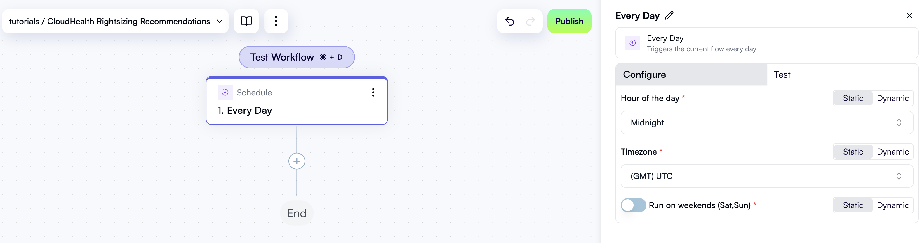 A configured and tested trigger