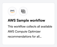 AWS sample workflow