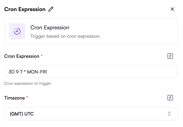 Cron expression