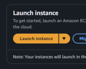 Launch instance
