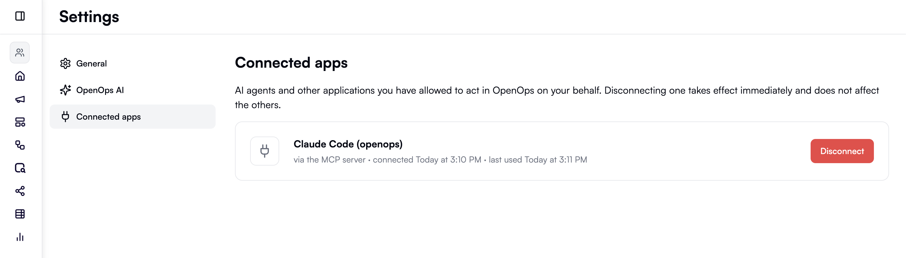 Connected apps