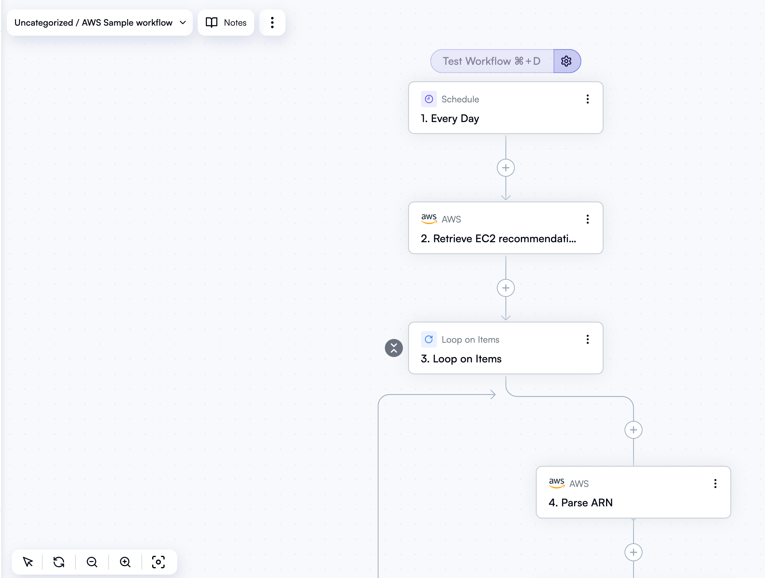 Workflow editor
