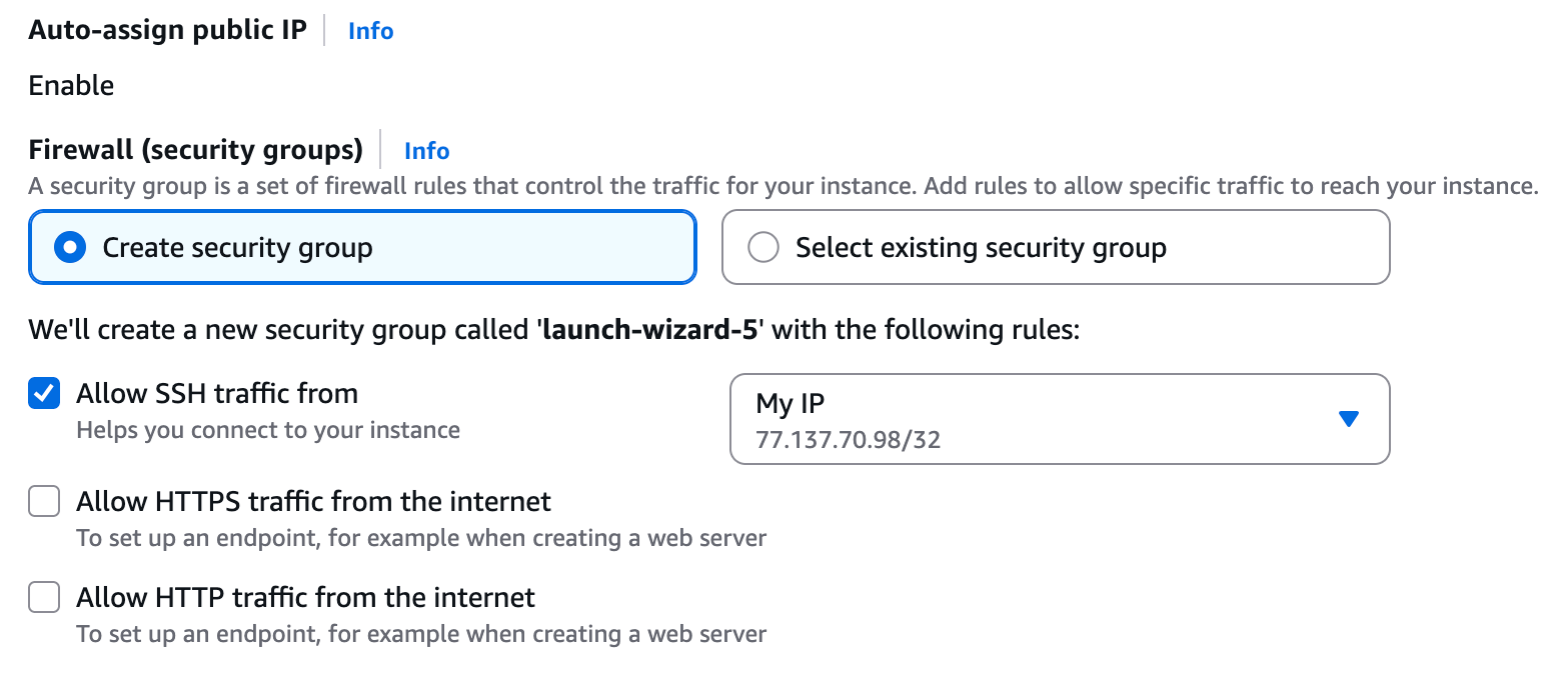 Network settings