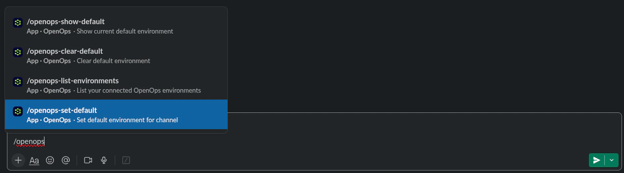 Slash command example
