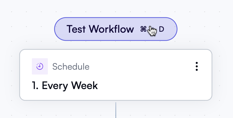 Test workflow