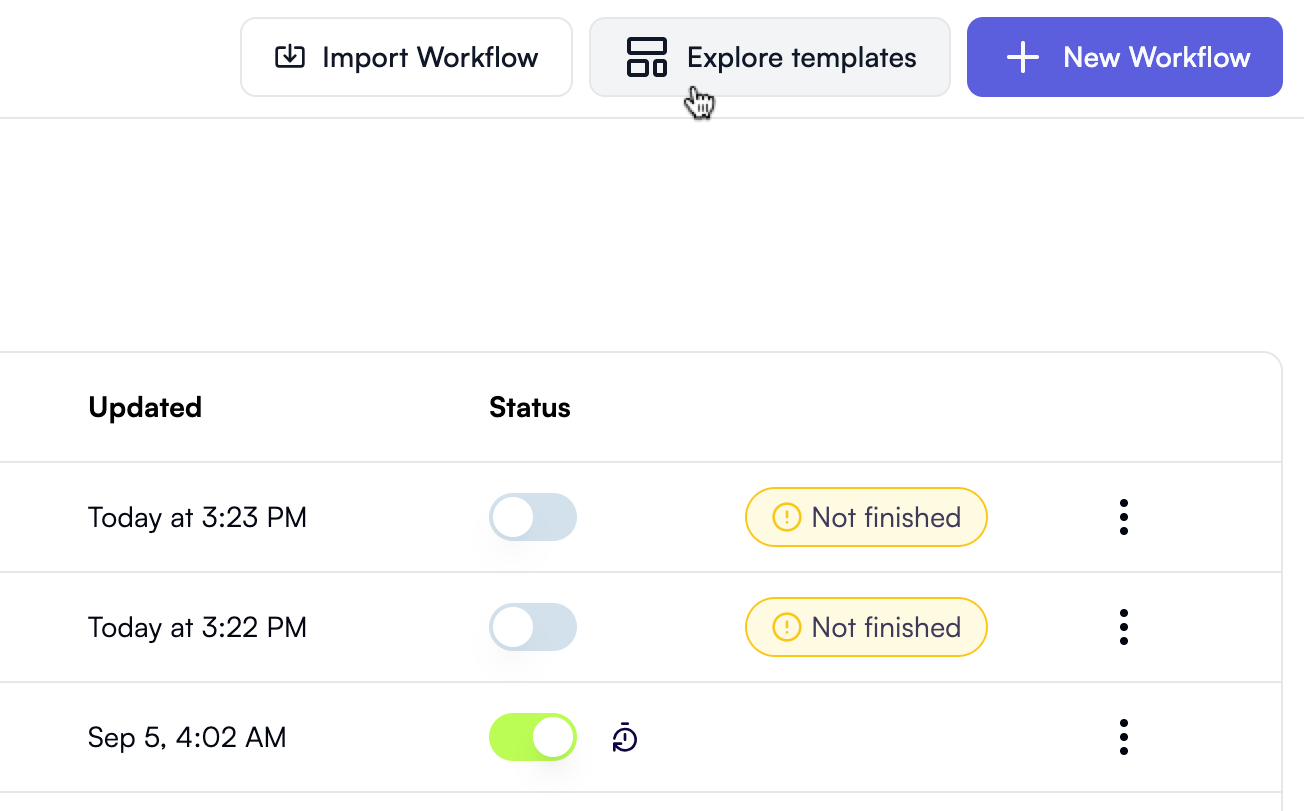 Explore Templates