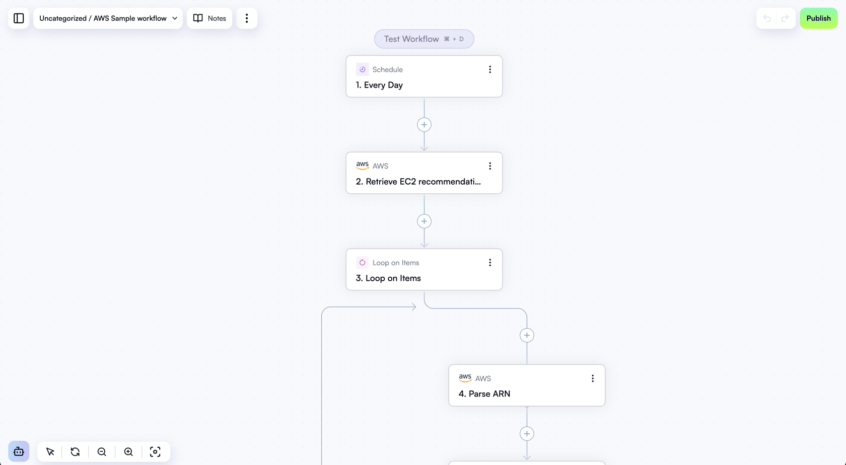 Workflow editor