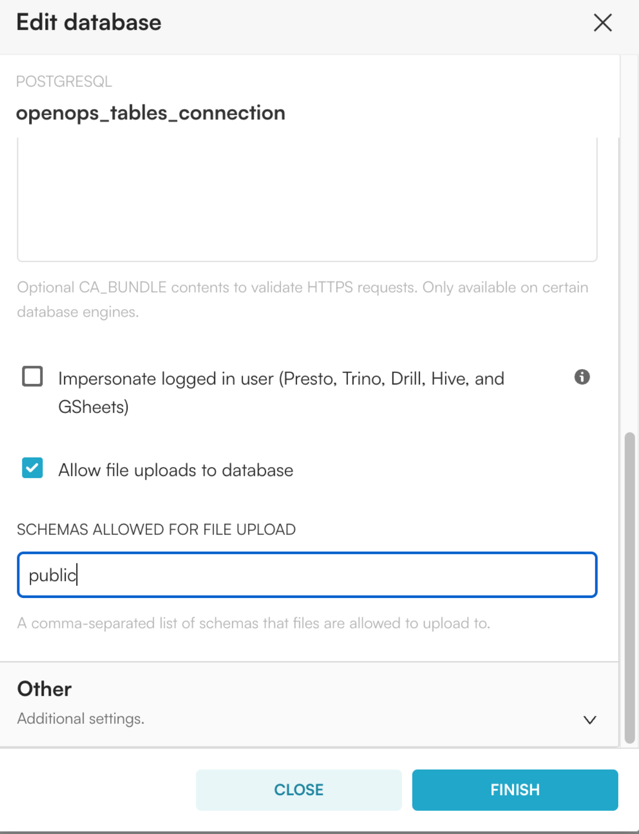 Allowing file uploads