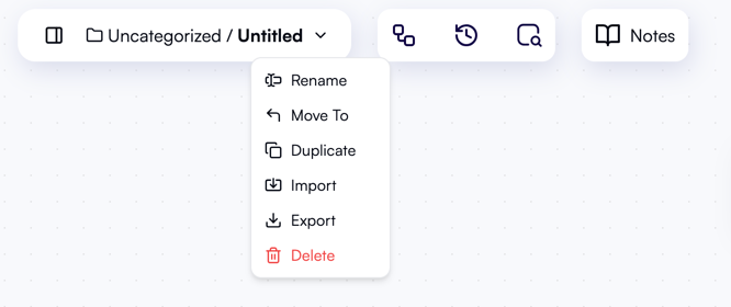Workflow editor controls