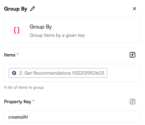 Grouping a list