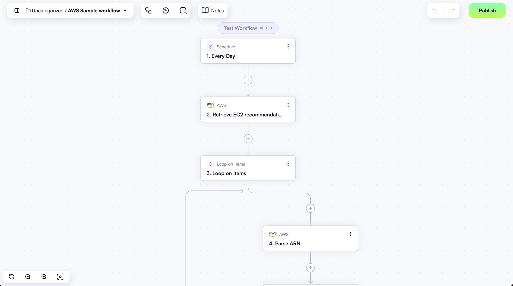 Workflow editor