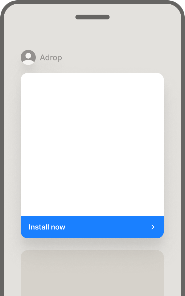 Native ad format blending naturally with app content