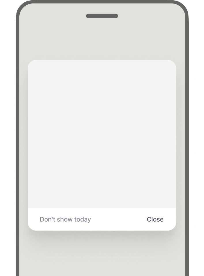 Popup ad format showing overlay ad on screen
