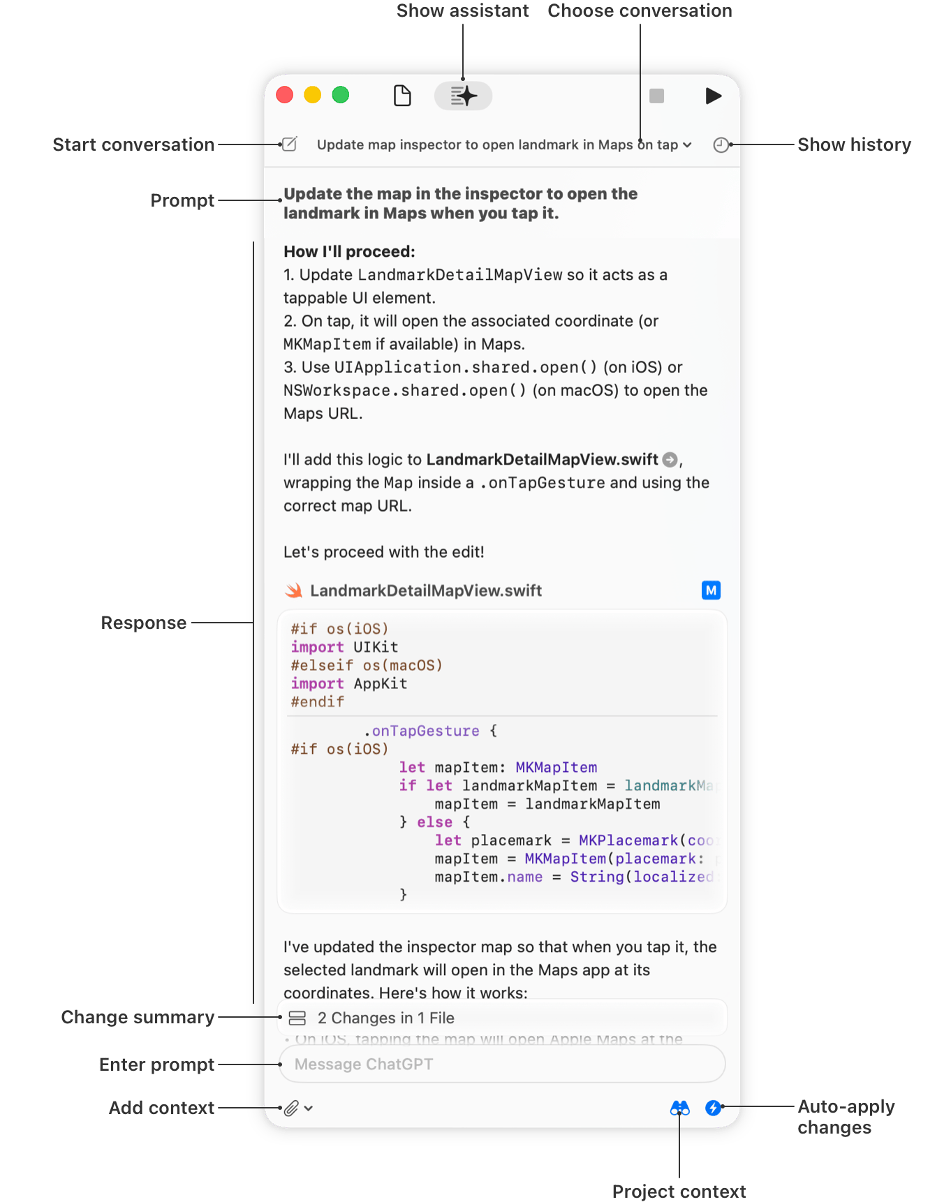 Apple Intelligence Interface