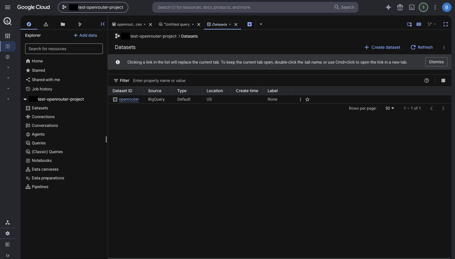 BigQuery Datasets